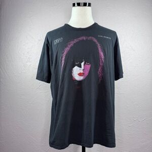 Vintage y2k (or older) KISS Paul Stanley Black Shirt XL Classic Rock Glam Rock
